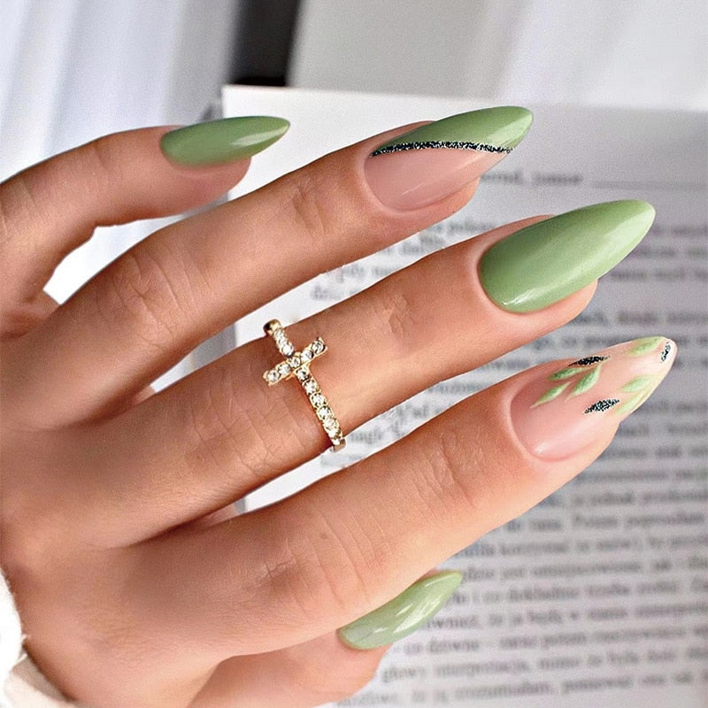 Nature Green Press-on Nails