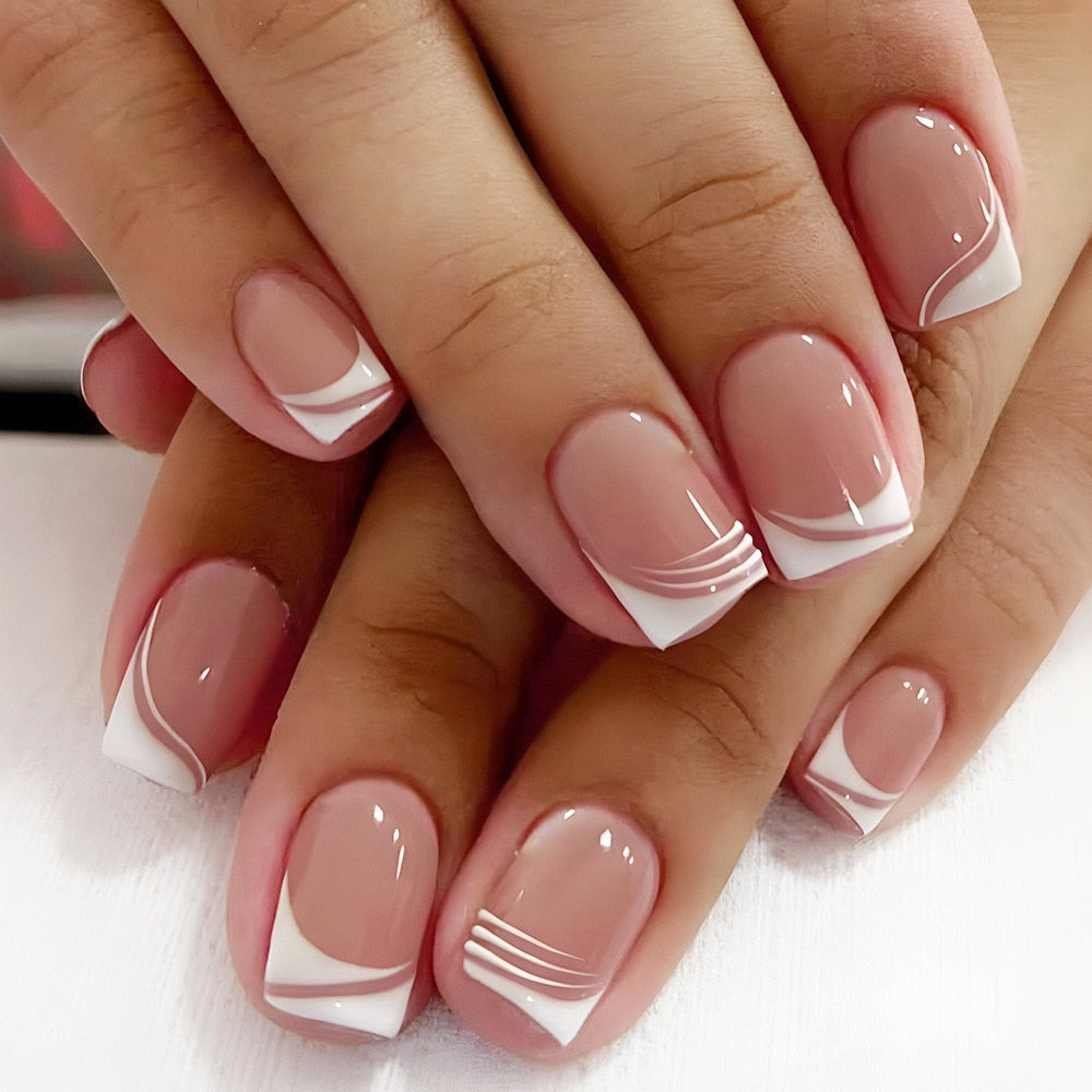 French Stripe Finesse Press-on Nails