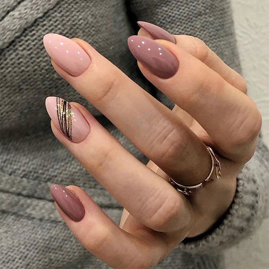 Pretty in Mauve Pink Press-on Nails